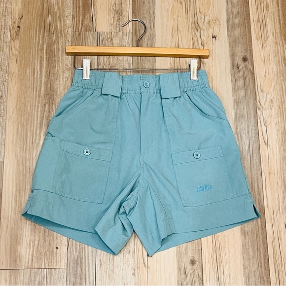 AFTCO - 7" STRETCH ORIGINAL FISHING SHORTS - BAHAMA HEATHER size 30 - Picture 4 of 7
